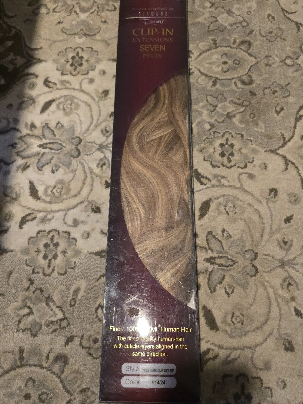 Diamond REMI 18 Inches Clip-In Human Hair Extensions — Light Brown Blended Shade